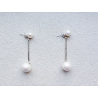 Sapir Bachar Pearl Shard Earrings in Sterling Silver