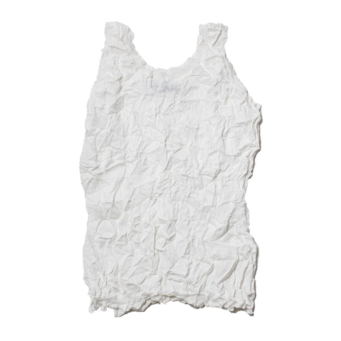 Sayaka Davis Crinkled Knit Tank in White
