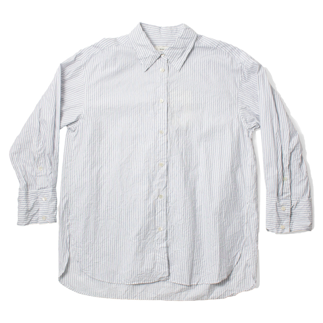 Sayaka Davis Crinkled Oversized Shirt in Stripes