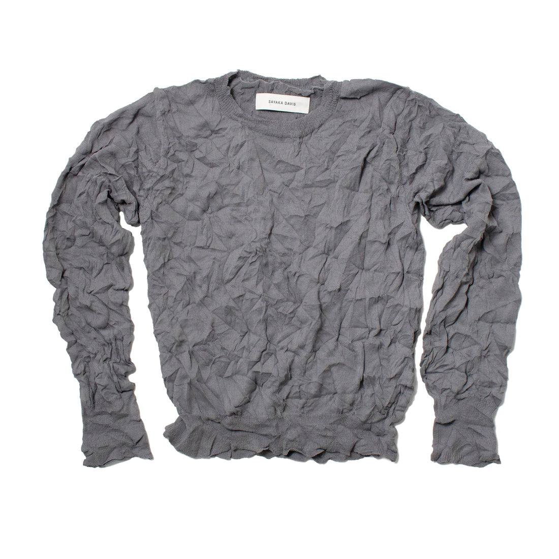 Sayaka Davis Crinkled Pullover in Steel