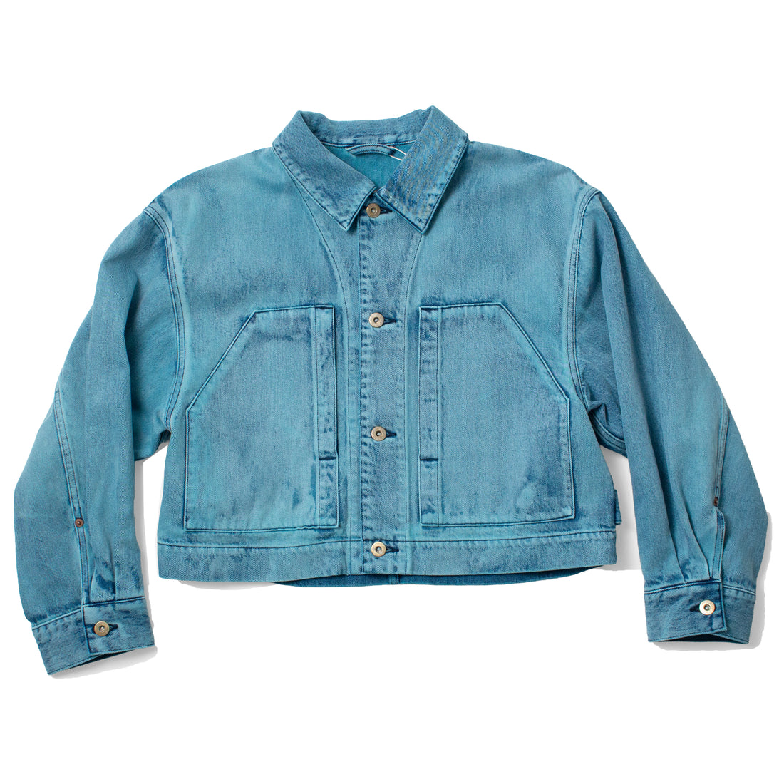 Sayaka Davis Cropped Jacket in Aqua