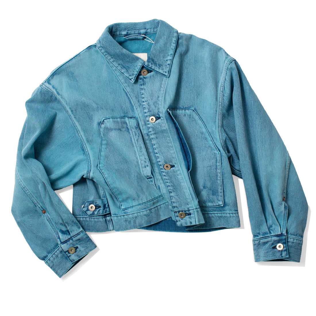 Sayaka Davis Cropped Jacket in Aqua