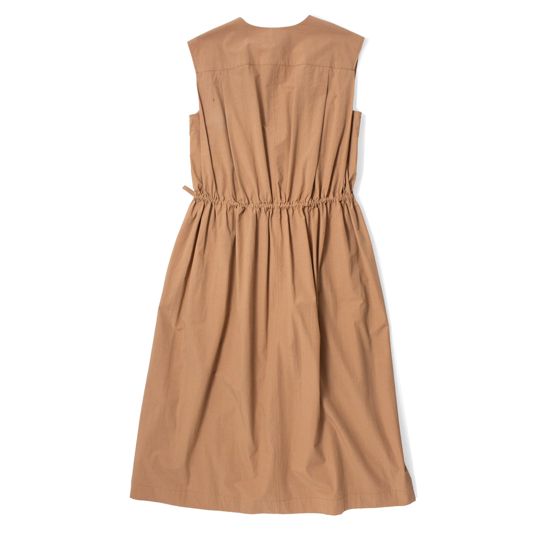 Sayaka Davis Drawstring Waist Dress in Tan Brown