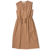 Sayaka Davis Drawstring Waist Dress in Tan Brown