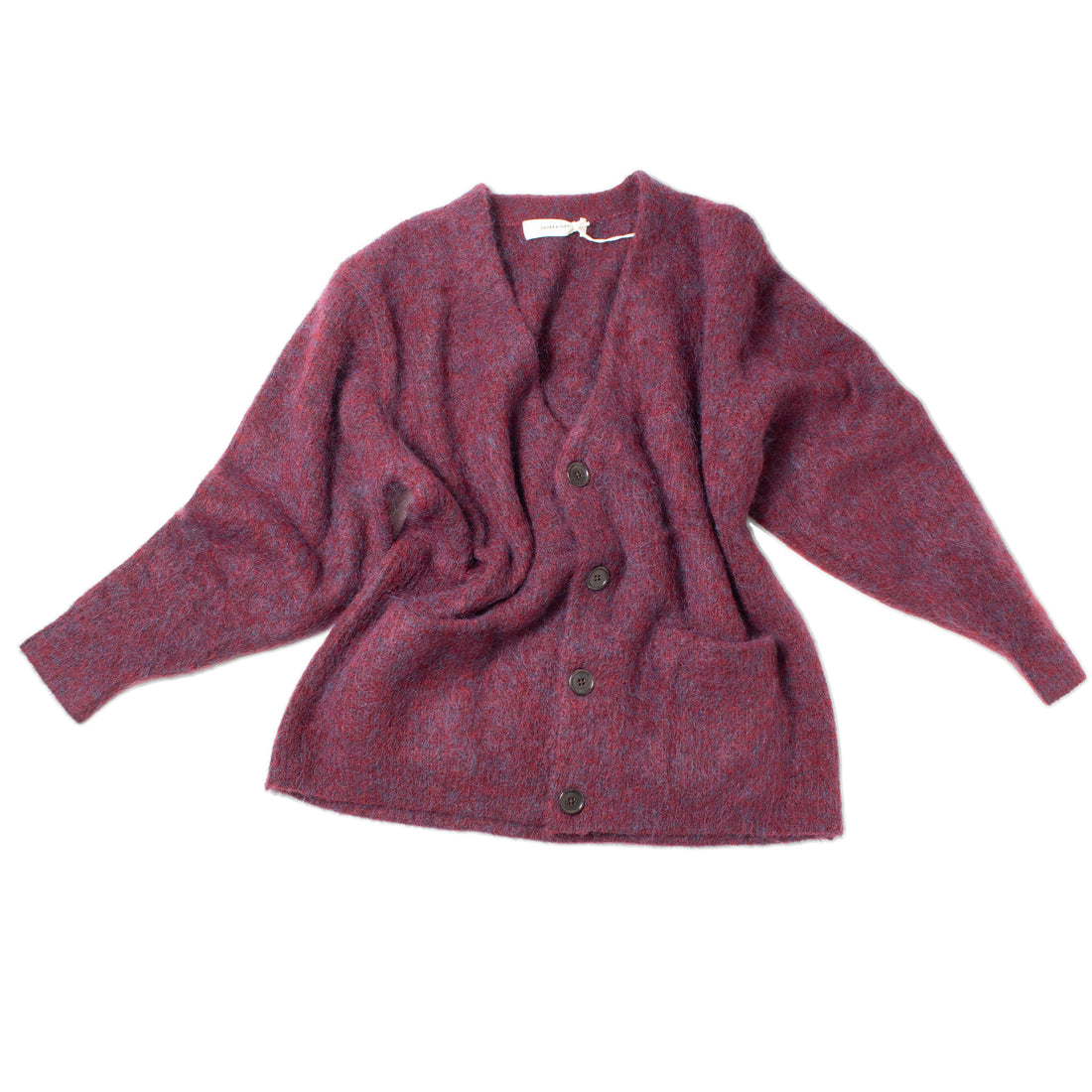Sayaka Davis Mohair Cardigan in Mulberry
