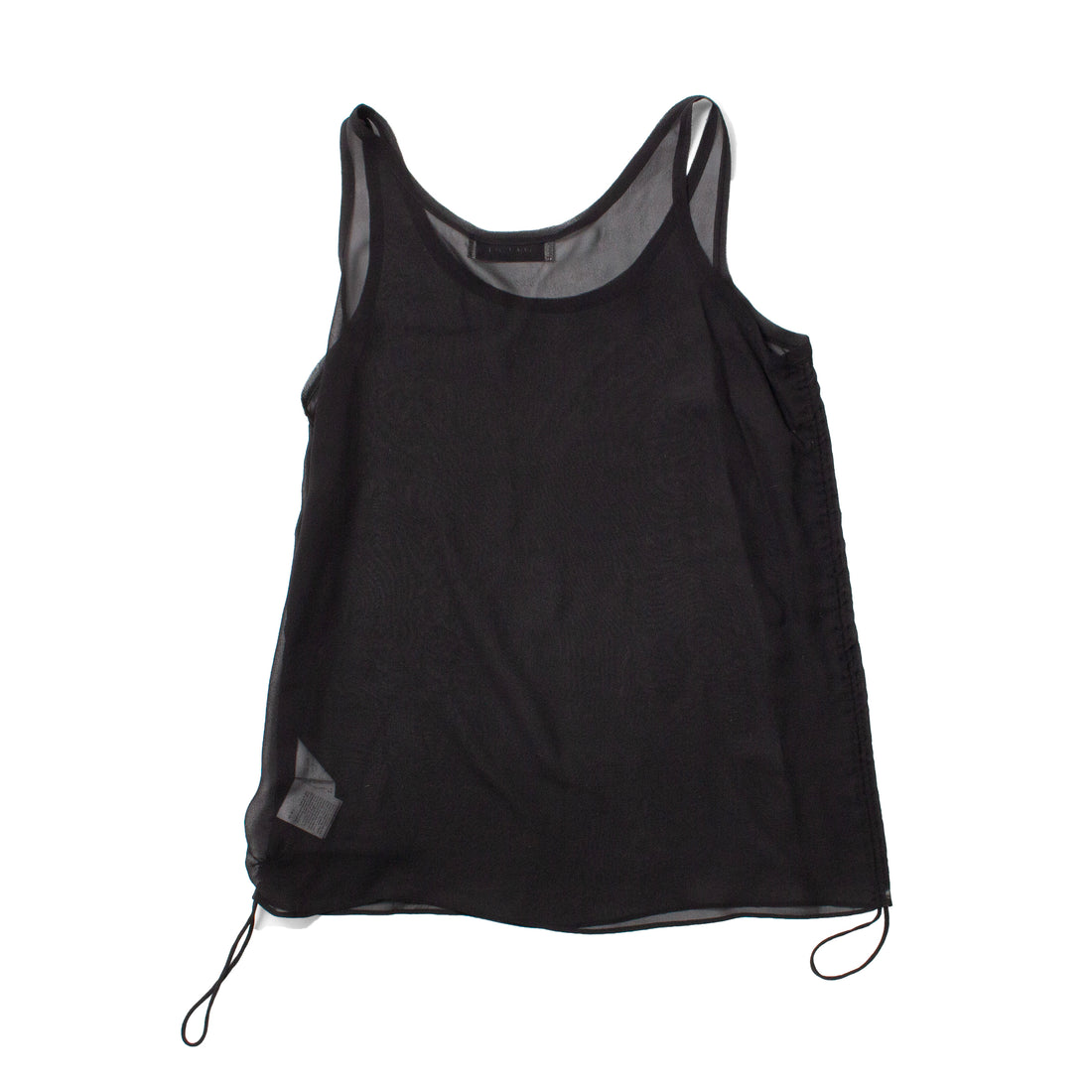 Sayaka Davis Sheer Silk Tank in Black