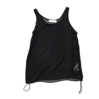 Sayaka Davis Sheer Silk Tank in Black