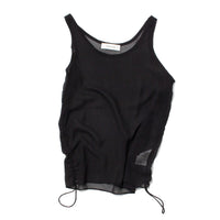 Sayaka Davis Sheer Silk Tank in Black