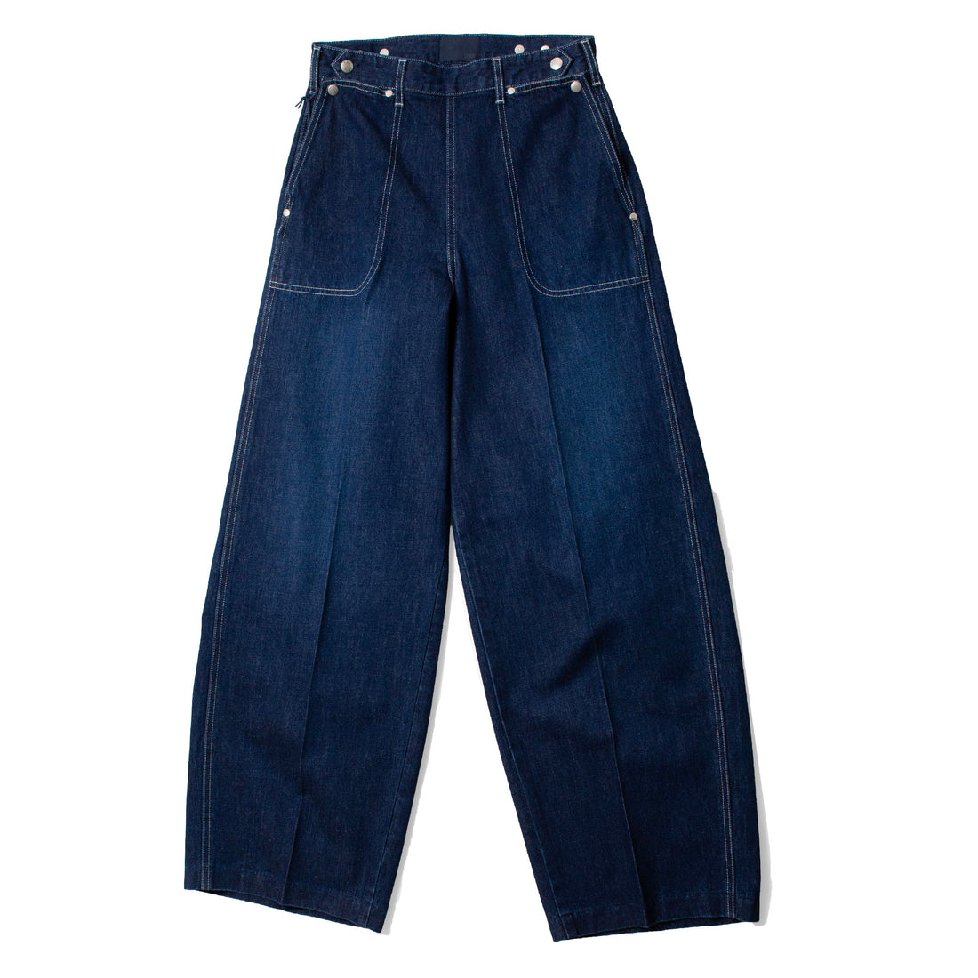 Serge W Side Zip Pants in Faded Blue