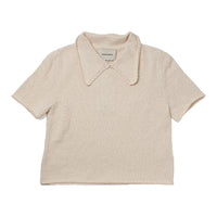 Shaina Mote Lace Collar Tee in Natural