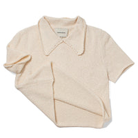Shaina Mote Lace Collar Tee in Natural