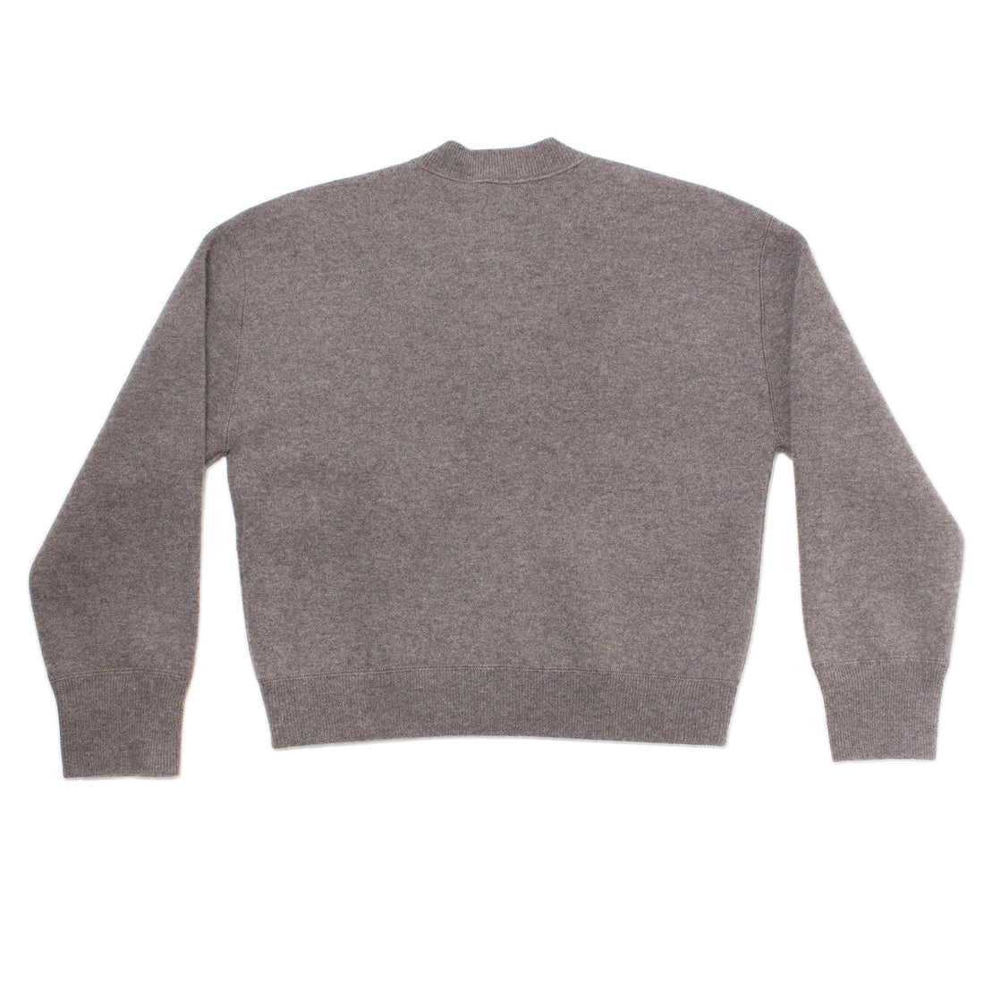 Studio Nicholson Arvine Crew Neck Cardigan in Mouse