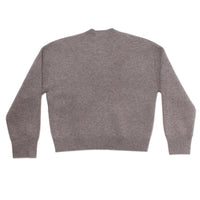 Studio Nicholson Arvine Crew Neck Cardigan in Mouse