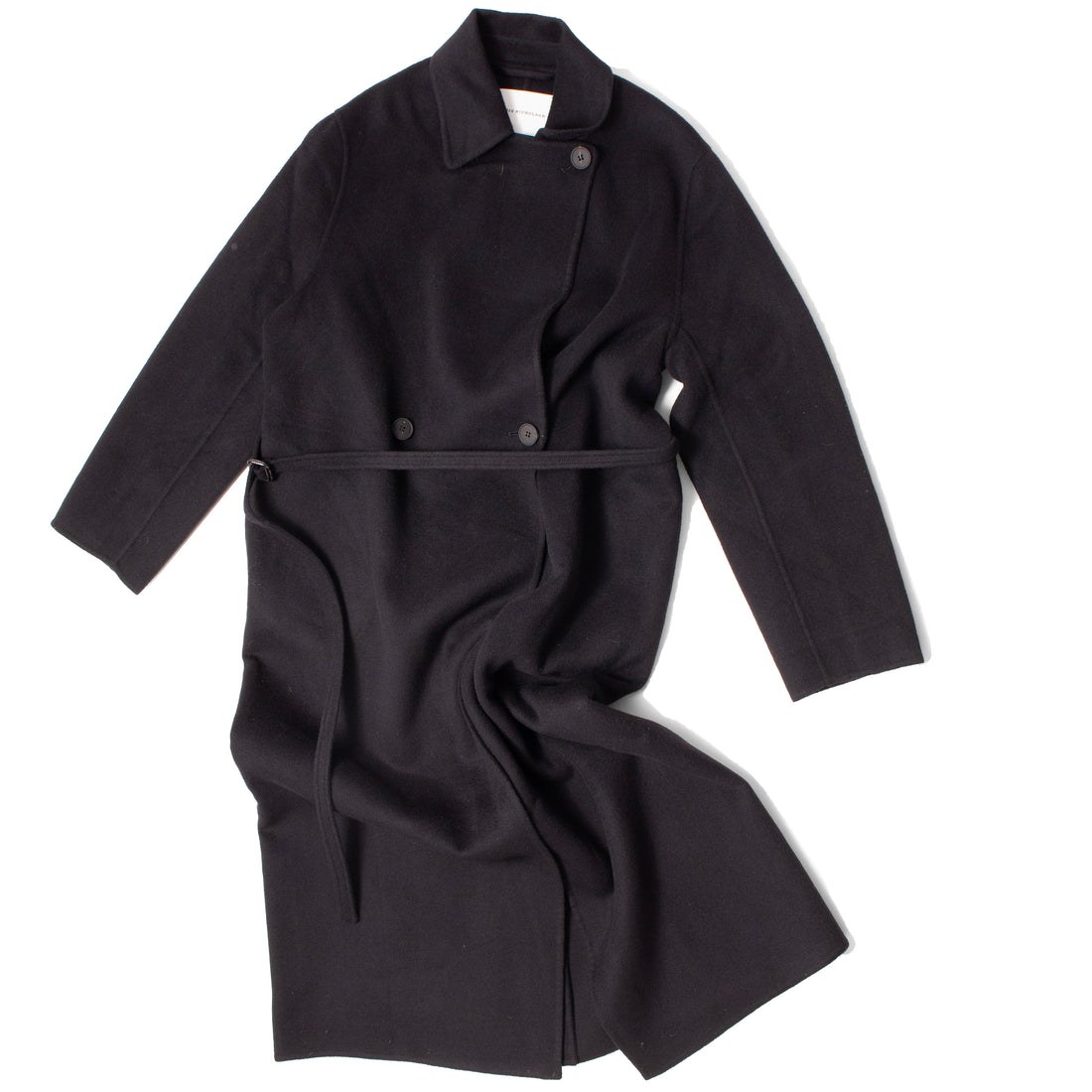 Studio Nicholson Mori Double Faced Coat in Darkest Navy