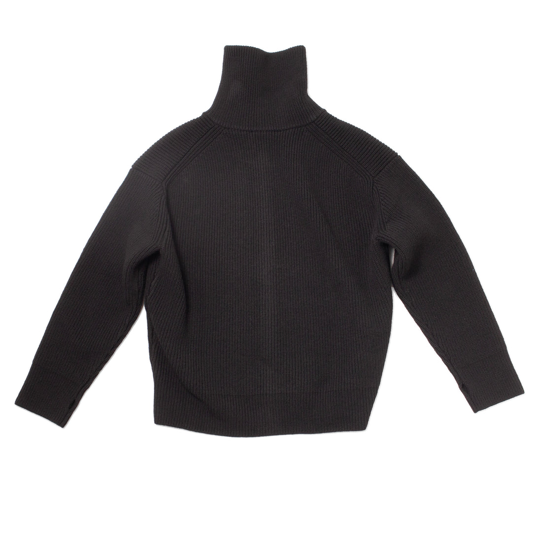 Studio Nicholson Sandos Rib Zip Jumper in Black