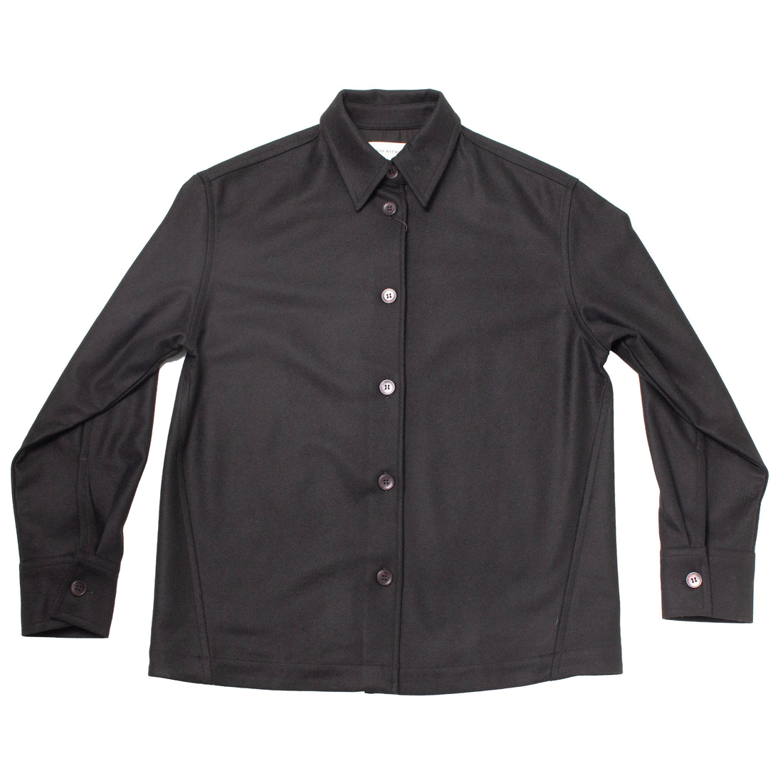 Studio Nicholson Santini Square Fit Overshirt in Black