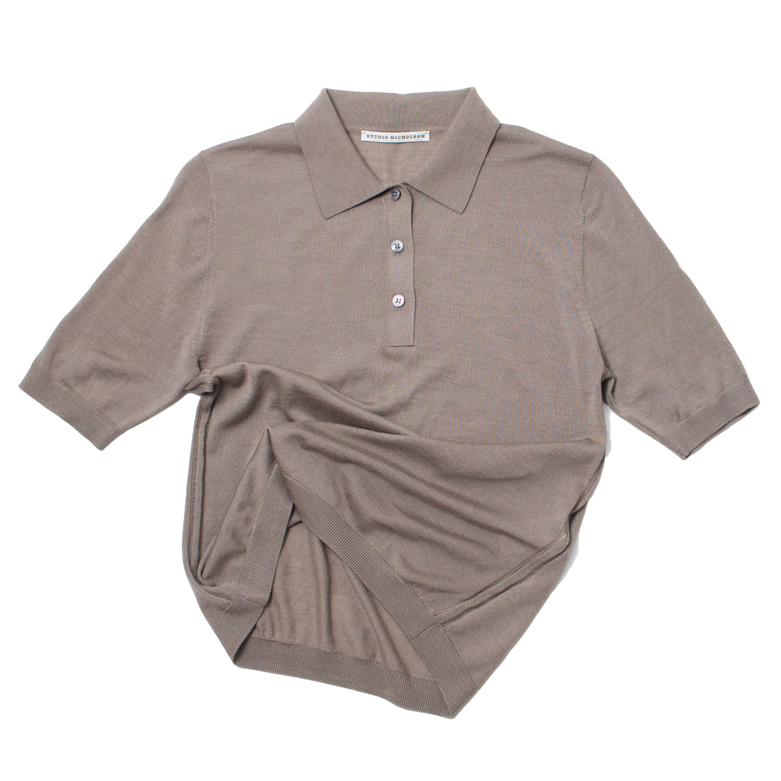 Studio Nicholson Tova Polo in Taupe