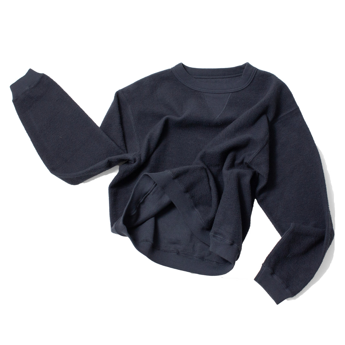 Sunray Sportswear Hina Reversed Fleece Sweatshirt in Blue Graphite