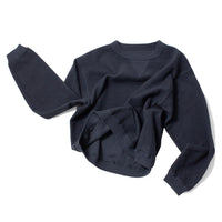 Sunray Sportswear Hina Reversed Fleece Sweatshirt in Blue Graphite