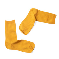 Hansel from Basel Essential Rib Trouser Sock in Gold