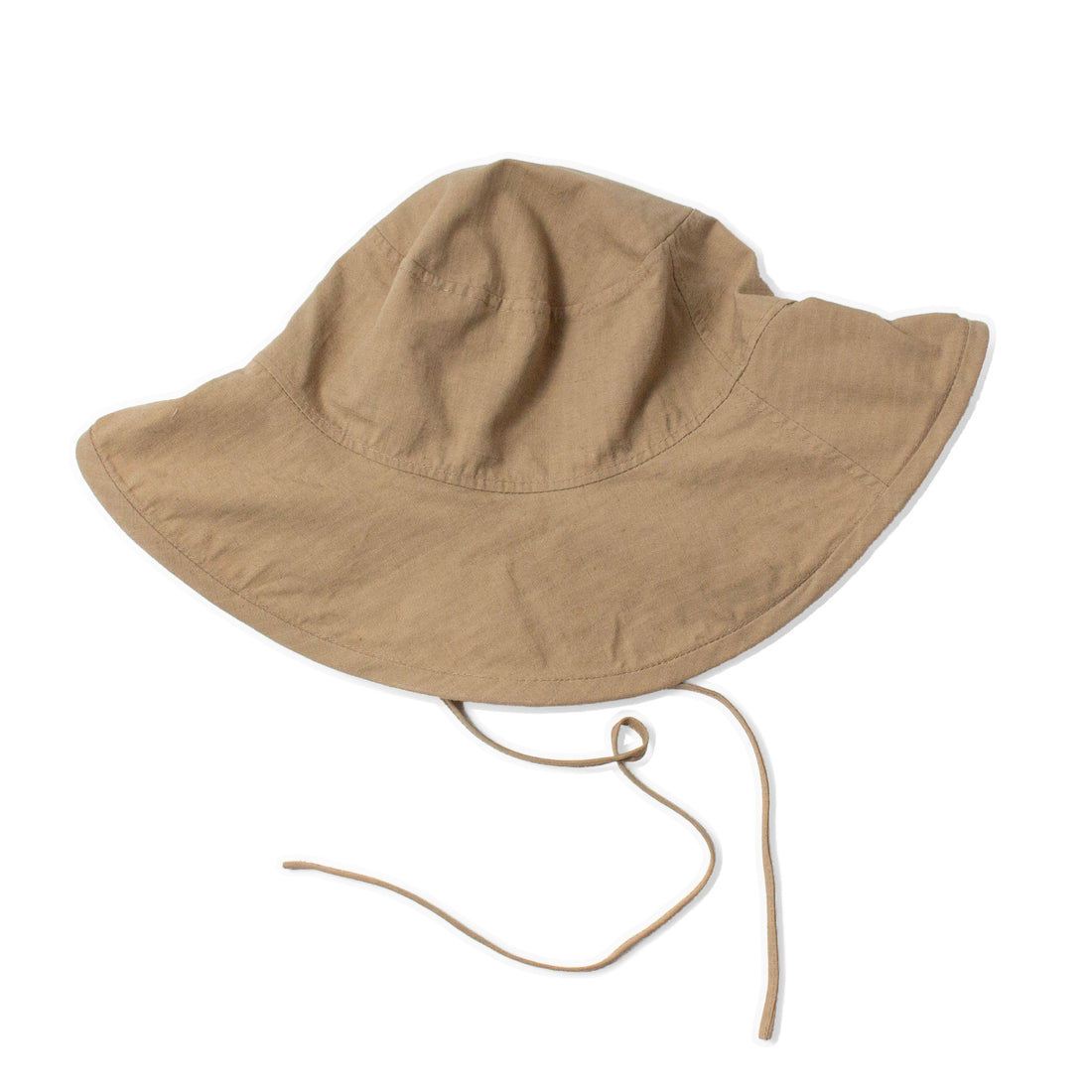 Tsuyumi Washed Reversible Wide-Brim Hat in Khaki