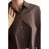 Proche Ellie Button Down in Chocolate