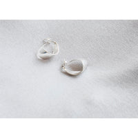 Fay Andrada Aleta Hoops in Silver