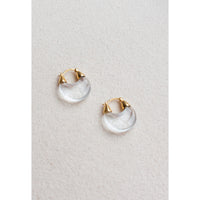 Nomia Crystal Hoops in Gold / Crystal