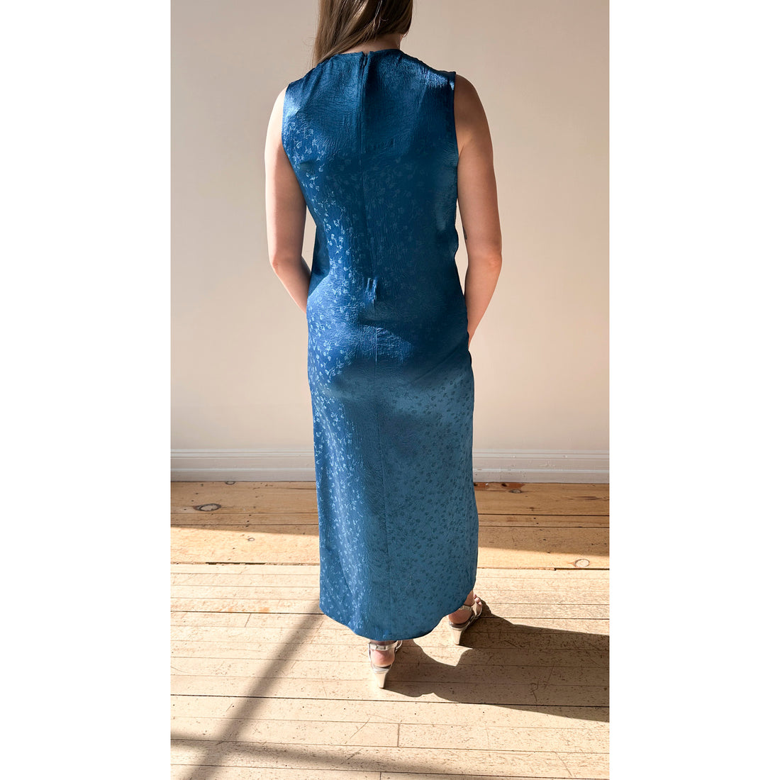 Nomia Gathered Front Dress in Deep Sea