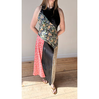 Nomia Combo Bias Maxi Dress in Black Multi