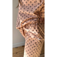 Flor Studio Margie Pant in Pink/Brown Swirl