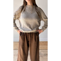 Evam Eva Roving Cotton Pullover in Ecru