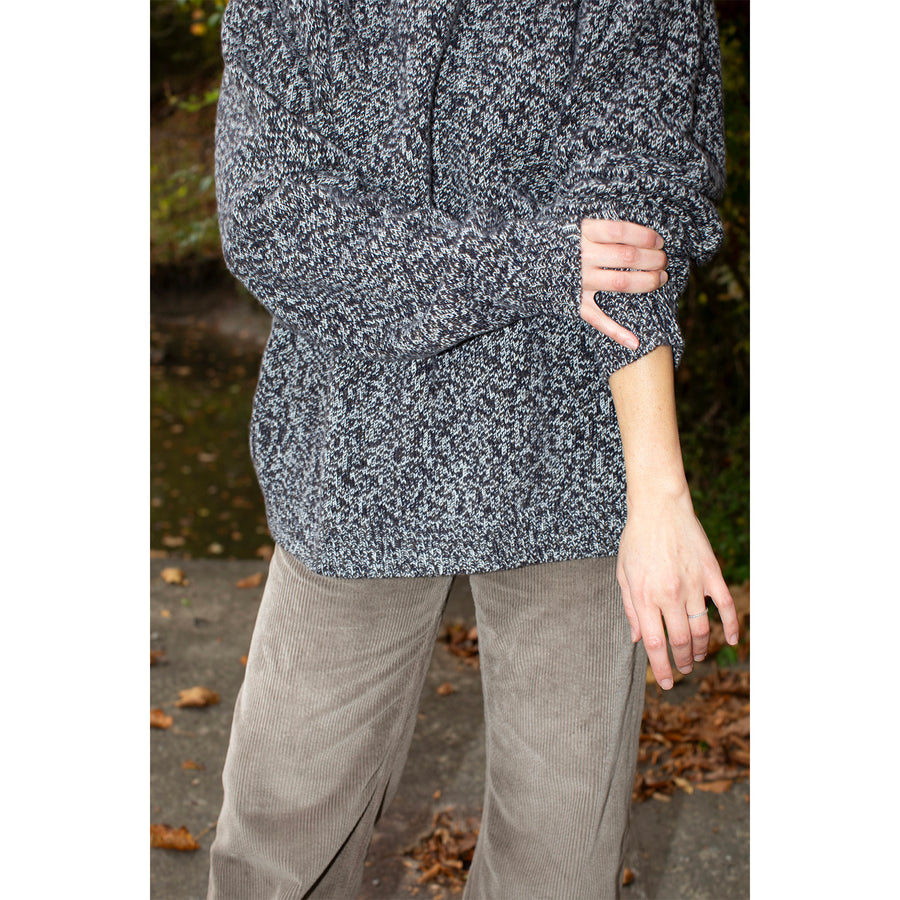 Studio Nicholson Hemyl Sweater in Navy Mouline