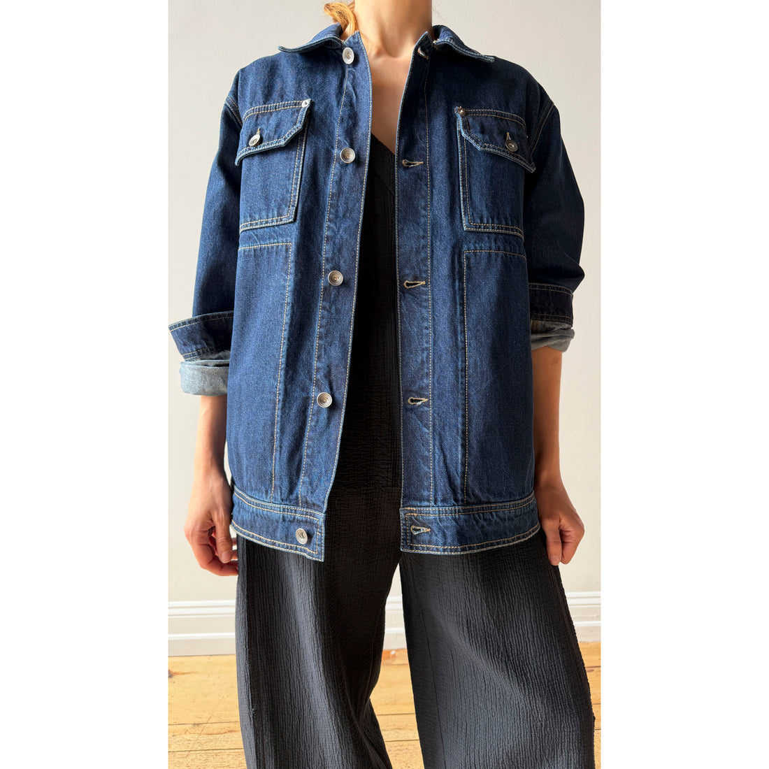 Henrik Vibskov Mads Jacket in RInse Denim
