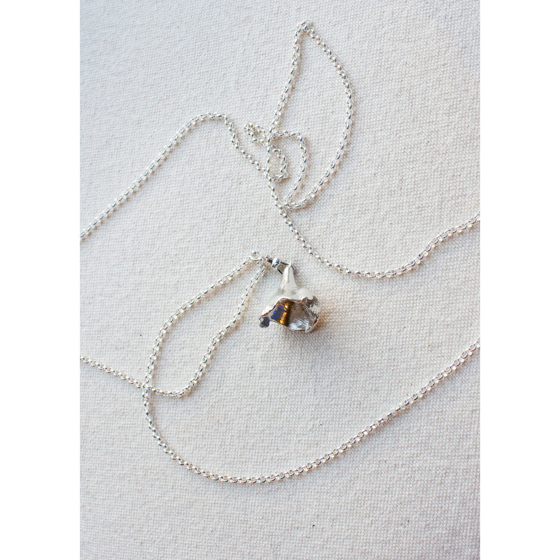 Sapir Bachar Long Wrap Necklace in Sterling Silver