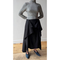 6397 Ribbed Turtleneck in Iron
