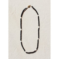 Beatrice Valenzuela Onyx & Pearl Necklace
