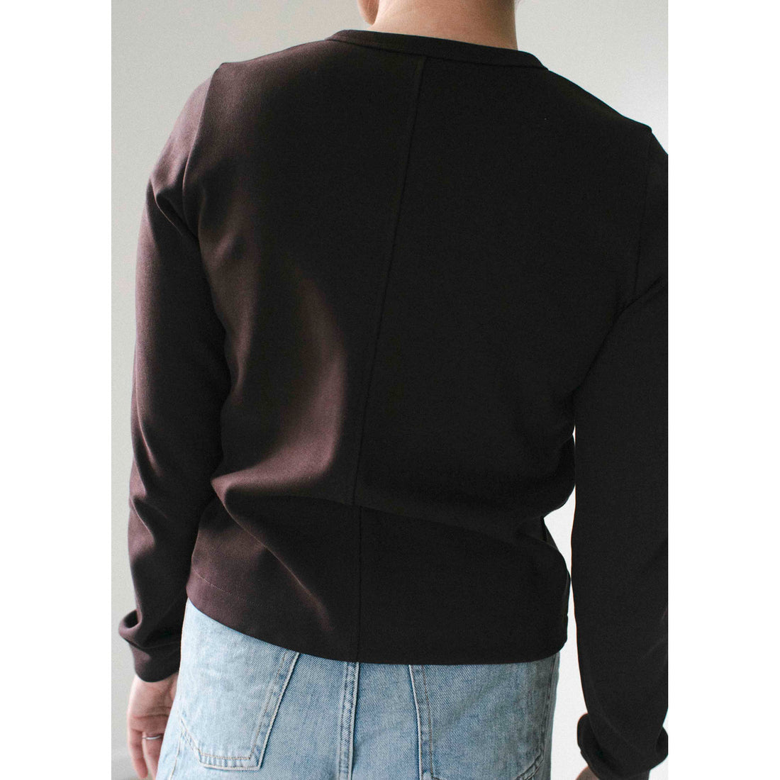 Flore Flore Poppy Cardigan in Choco Plum