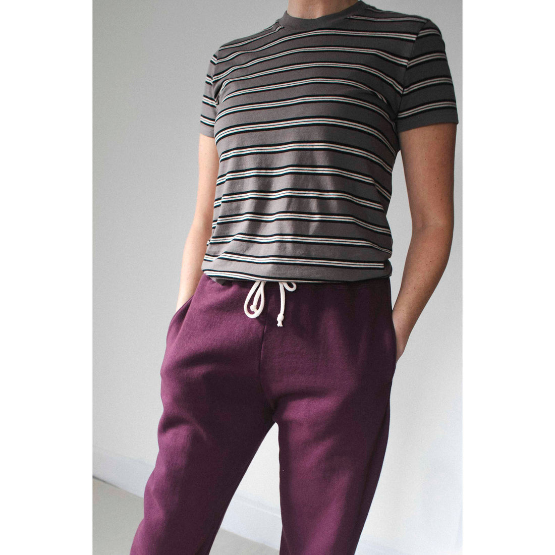 Kallmeyer Kenzie T-Shirt in Shroom Multi Stripe