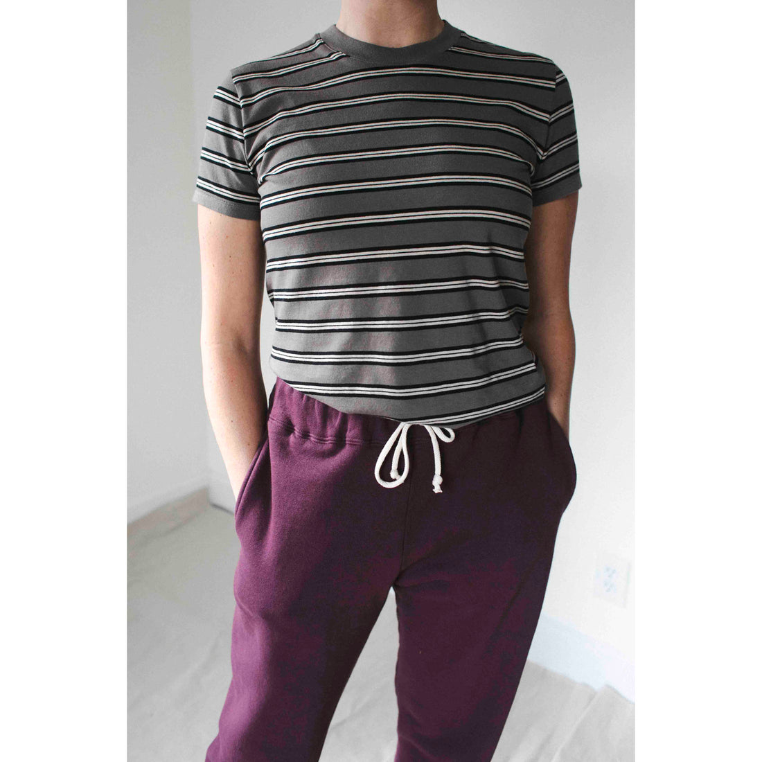 Kallmeyer Kenzie T-Shirt in Shroom Multi Stripe