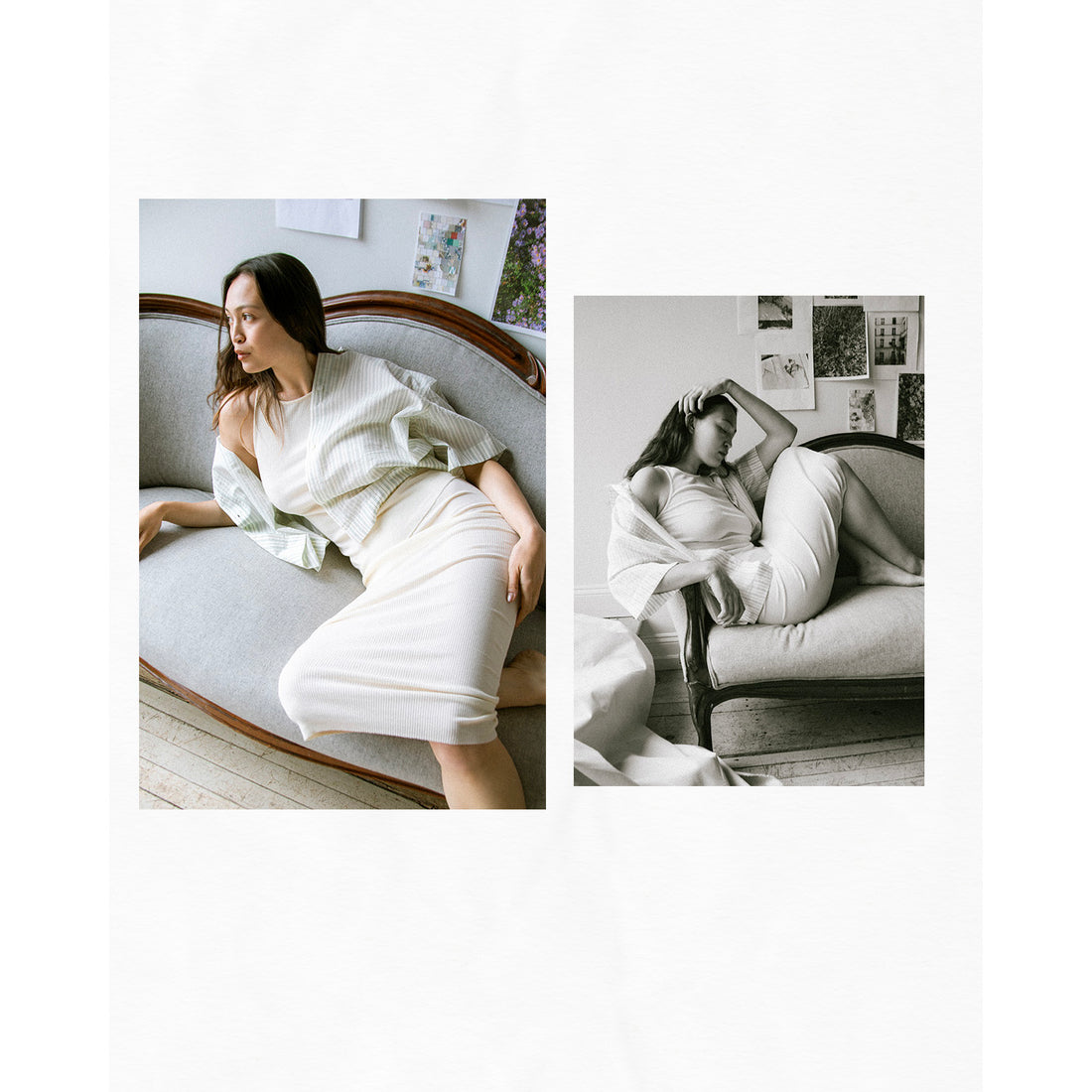 Studio Nicholson Merle Shirt in Parchment