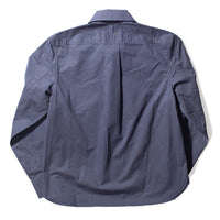 MHL. Simple Shirt in Indigo Lightweight Brushed Cotton