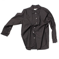 Sayaka Davis Crinkled Oversized Shirt in Black