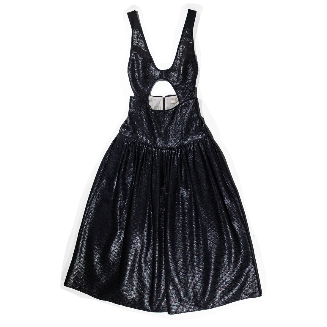 Diotima Corpetto Dress in Black Basket Weave