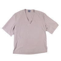 Grei V Neck Easy Top Lyocell in Pale Taupe