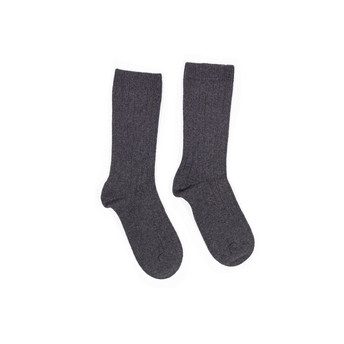 Hansel from Basel Italia Cashmere Cozy Rib Crew in Charcoal