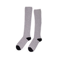 Hansel from Basel Rib Cashmere Knee-Hi in Heather Grey