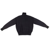 Hope Bay Polo Sweater in Black Milano Knit