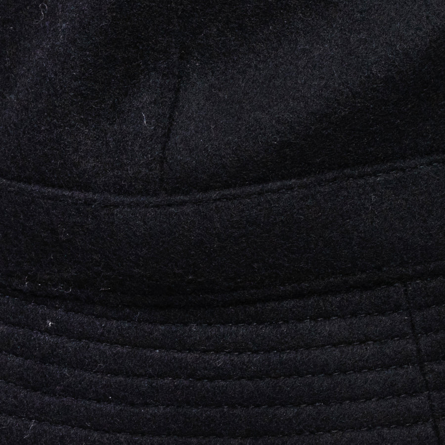 Mature Ha Recycle Wool x Recycle Nylon Metro Hat in Black