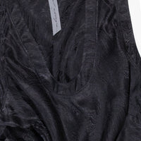 Raquel Allegra Silk Kennedy Midi Dress in Black